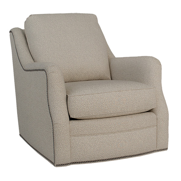 upholstered swivel glider chair